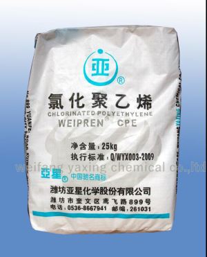 White Powder CPE Chlorinated Polyethylene Weipren 5236 PVC Imapct Modifier for Soft Plastic Products