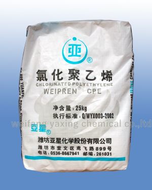 Chlorinated Polyethylene Rubber Raw Material Weipren CPE 6035 for Wire Cable Hoses High Mooney Viscosity