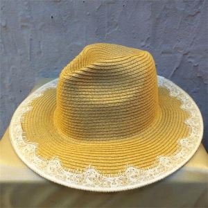 Yellow Fedora Paper Sun Hats
