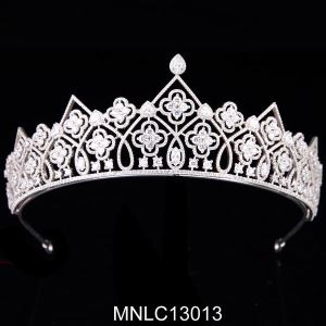 Top Cubic Zirconia Tiara Crown Jewelry for Pageant Prom Ballet and Birthday Party