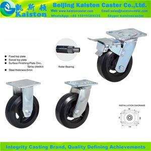 Kaiston Industrial Swivel Solid Rubber Caster Wheel