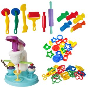 Plastic Play Plasticine Play Dough Tools Words Mold Sets For Kids