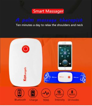 Wireless Intelligent Massager and Smart Phone APP Bluetooth 4.0 Control Massager and Mini Portable Multifunctional Full Body TENS Massager