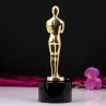 Accept Custom Engraving Metal Oscar Crystal Trophy New Crystal Metal Plaque For Event Souvenir Gift