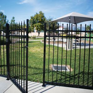 Aspen Style 3-rail Steel Fence Gate
