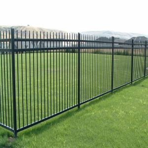 Black Powder Coated Ornamental Aluminum Privacy Fence Panels
