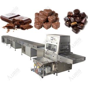 Small Chocolate Cookies Enrober Machine for Enrobing Chocolate Coated Products