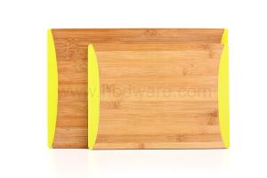 Anti Microbial Crack Resistance and Non Slip Bamboo Cutting Board with Silicone Edges Manufacturers