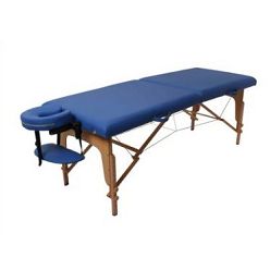 2 Section Round Corner Best Sales Adjustable Wooden ECO Cheap Leisure Folding Portable Massage Table with All Accessories