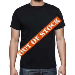 Stock Mens Black Round Crew Neck T Shirts