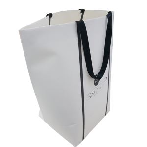 custom 44*22*48cm white gift shopping kraft paper bags with handle