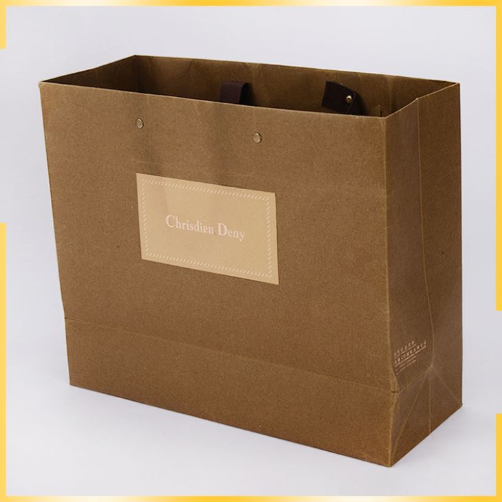 Cheap Custom Printed Personalized Brown kraft Paper Bags For Sale