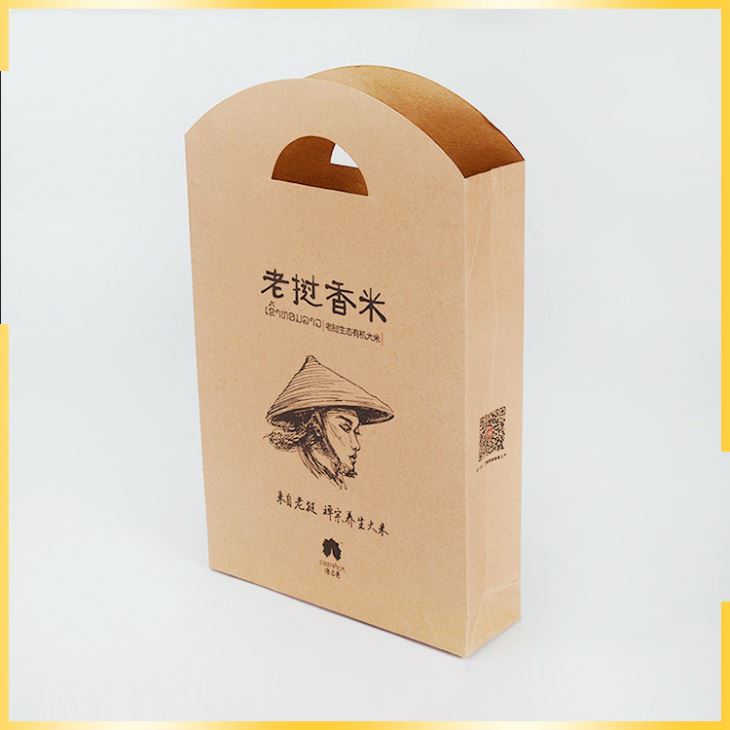 logo eco-friendly personalized kraft paper bag