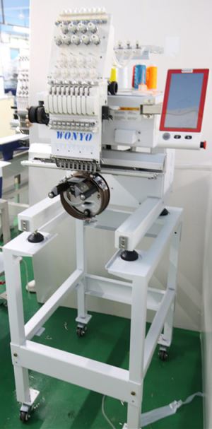 Latest 1 Head 9 Needles Embroidery Machine For Sale
