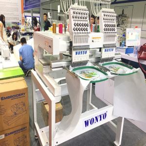 New Model 2 Head Compact Cap Embroidery Machine Price