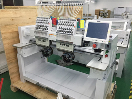2 Head 15 Needle High Speed Big Touch Screen Computer Embroidery Machine