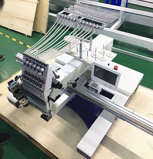 Single Head Hat T Shirt Cording Embroidery Machine With Embroidery Area 500x1200mm