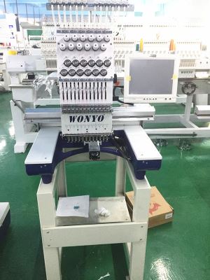 1 Head Hat And Towel Embroidery Machine 360x510mm With 10 Inch Big Computer Display