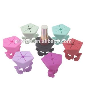 Cute Silicone Soft Ring Nail Polish Bottle Holder For Girls Beauty