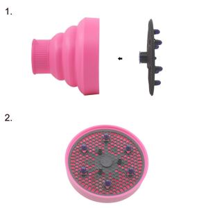 New Arrival Collapsible Silicone Hair Diffuser For Hair Dryer