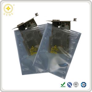 China Manufacturer Esd Plastic Shielding Packaging Bags with Zip Closure