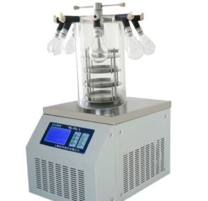 Pre-freezing Function Lab Freeze Dryer with LCD Display Drying Curve for Bacteria Protein