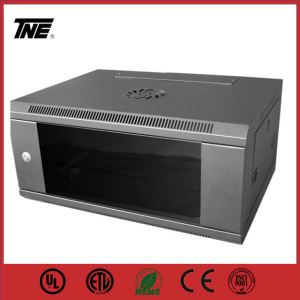 Single Section Wall Mounted Server Cabinet with Glass Door 6U Rack 9U Network Cabinet