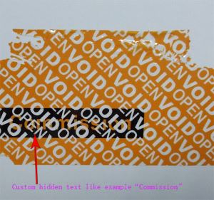 Custom Printing Permanent Adhesive Anti-theft Tamper Evident Material Label