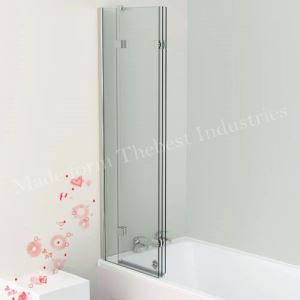 Swing Folding Bath Tub Door for Glass Shower Screen for in Bath Frosted or Clear Glasss
