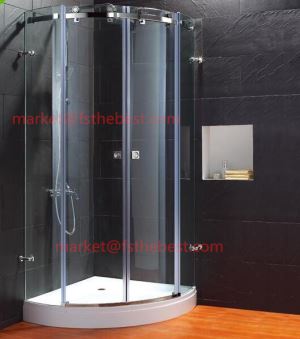 304sus-Stainless Steel Frameless Bathroon shower enclosure