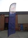 Custom Outdoor Cheap Advertising Wind Feather Flag Stand for Event Display