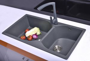 Electrical Appliances Corrosion Resistant Kitchen Quartz Stone Sink with Jiemei Brand