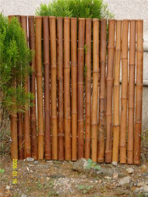 Carbonized Decorative Bamboo Fence with Light Color for Home and Garden Decoration
