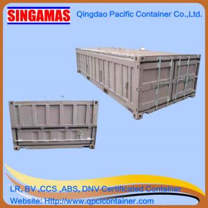 Singamas Qingdao Factory Directly Produce and Sell 20ft Half Height Hard Open Top Shipping Container
