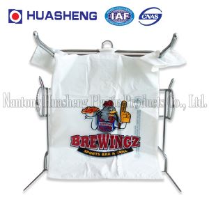Plastic Clear or White Carry Out Shopping Easy Open T-shirt Bag