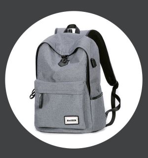 Classic Backpack Bags With USB Charger