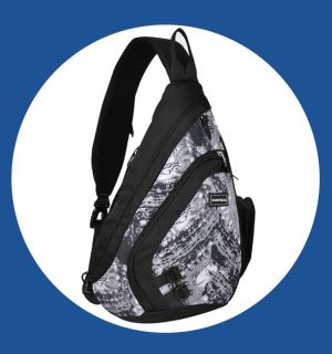 One Strap Triangle Sports Crossbody Backpack Patterned Travel Cross Body Sling Bags Waterproof