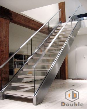 Stainless Steel Stringer Stairs for Indoor