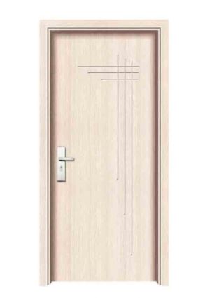 Exterior Solid Wooden Panel PVC Glass Door(WX-PW-301)