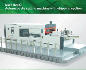 MWZ-Q High Speed Automatic Flat Bed Corrugated Carton Die Cutting Machines with Stripping