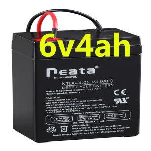 Free Maintenance Lead Acid Battery 6V 4Ah Emergency Lamp Electronic Balance Chidren Toy Car Battery