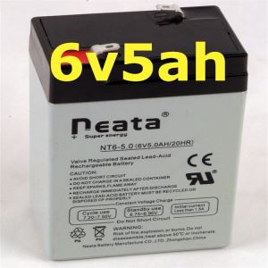 Free Maintenance Lead Acid Battery 6V5Ah Emergency Lighting Alarm System Signal Lamp Battery
