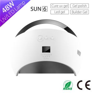 Portable Sun Nail Lamp Machine Sun6 48w Curing Lamp with Automatic Sensor