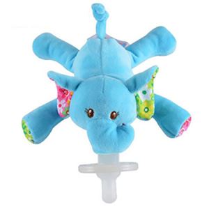 Funny Baby Plush Pacifier Elephant Animal Soft Plush Toy