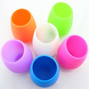 Colorfull Unbreakable Silicone Stemless Wine Glass-6 Colors