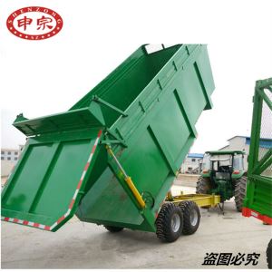 Customized Full Trailer Type 10 Ton Farm Trailer With Side Wall