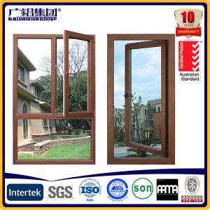 Powder Coated Aluminium Single Casement Franch Window with High Quality Hinge and Handle