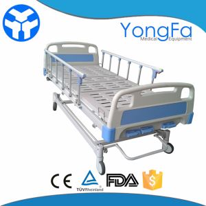 Multi-function 3 Crank Adjustable Hospital Manual Crank Bed with ABS Board