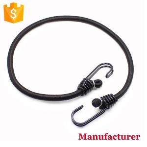 Light Duty premium Latex & Rubber stretchy Bungee Bungie Cord with coated hooks Tie Down Strap Set