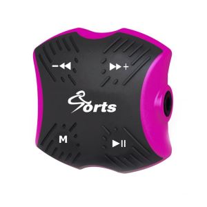 4GB IPX8 Waterproof MP3 Player With Waterproof Stereo Earphone For Swimming, Running, Water Sports, Purple